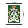 Kate and Laurel Floral Folklore Ibises and Swan by Jill Labieniec Framed Wall Art Print, 19 x 25, Stylish Black Narrow - 2 of 4