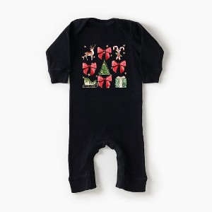 The Juniper Shop Coquette Christmas Collage Baby Romper - 1 of 2