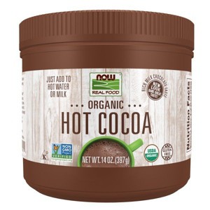 Now Foods Cocoa Lovers Organic Hot Cocoa  -  14 fl oz Powder - 1 of 3