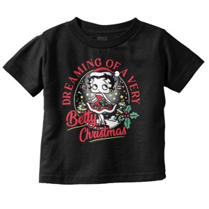 Betty Boop Dreaming Of Christmas Toddler Baby Girl T Shirt Brisco Brands - 1 of 4