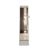 360° Swivel Full Length Mirror Jewelry Cabinet Standing, 65" Jewelry Armoire Cabinets with Storage Drawers White - 3 of 4