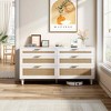 Racxily 59.06" Rattan Storage Cabinet - 6 Rattan Drawers50lbs Top Capacity, Modern Natural Style for Bedroom/Living Room | MDF Build, Anti-Tipping - 3 of 4
