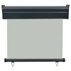 vidaXL Balcony Side Awning Grey Steel, Aluminum, Polyester 33.5 x 98.4 in - 4 of 4