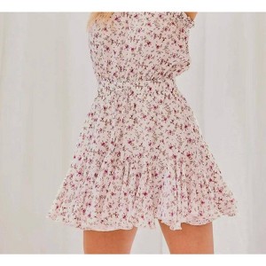 Women's Georgia Strapless Floral Romper - Mainstrip - 1 of 4