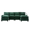 GDFStudio Kreth 106.69" Modern 5-Seater Chenille Upholstered U-Shaped Sectional Sofa - 2 of 4