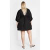 Women's Plus Size Mini Jamie Dress - black | CITY CHIC - 3 of 4