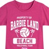 Girls' - Barbie - Property of Barbie Land Beach Volleyball Team Fitted Short Sleeve Graphic T-Shirt - 2 of 4