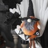 FURNIinspire Decorative Objects Holiday Decorations, Fabric Standing Orange Gnome With Big Nose, Wizard Hat For Party, Orange, 4.3"*6.3"*16" - 4 of 4