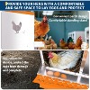 Chicken Nesting Boxes Galvanized Steel Rustproof Egg Laying Box with Egg Collection Systems, Hen Eggs Laying Box, for Chicken House/Duck House/Hen - 4 of 4