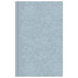 Morris & Co. 5"x8" by Blue Sky 2026  Weekly/Monthly Bookbound Planner Hardcover Debossed Chrysanthemum Blue - 1 of 4