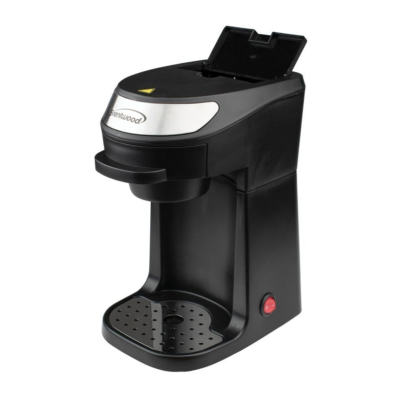 Brentwood Single Serve Coffee Maker in Black with Mug, 3 of 5