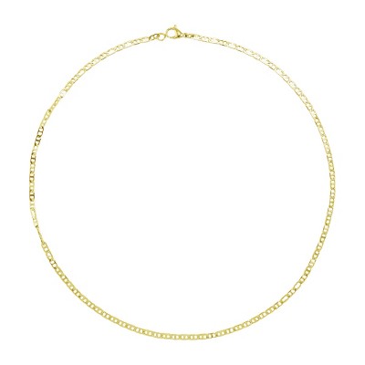Slate by Rebl Flat Anchor Chain Necklace  Stainless Steel