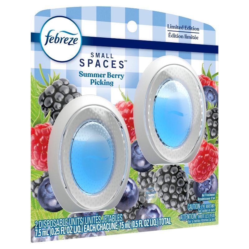 Febreze Small Spaces Air Freshener Summer Berry Picking - 2ct, 3 of 13