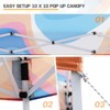 EAGLE PEAK Slant Leg Pop-up Canopy Tent Easy One Person Setup Instant Outdoor Beach Canopy Folding Portable Sports Shelter - 4 of 4