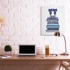 Stupell Industries Blue Bow Heels above Iconic Designer Books - 2 of 4
