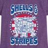 Girls' - Teenage Mutant Ninja Turtles - Shells And Stripes Fitted Short Sleeve Graphic T-Shirt - 2 of 4