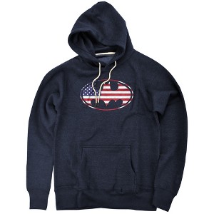 Batman American Flag Oval Slim Fit Pullover Hoodie - 1 of 4