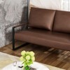 Hooseng 48.4" Loveseat Sofa, 2-Seater Living Room Couch with Premium Upholstery and Robust Metal Frame, Small Love Seat with Armrest for Home Office - 4 of 4