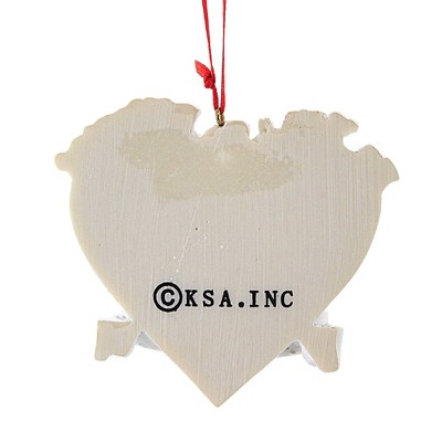 Heart-Shaped Multicolor Resin Autism Awareness Ornament