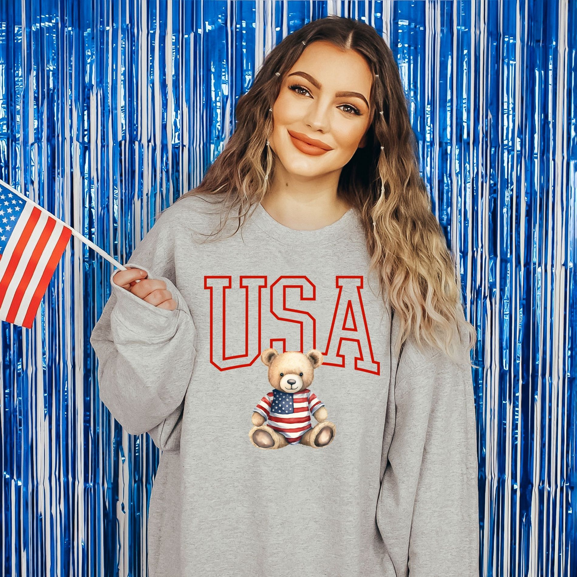 Simply Sage Market USA Bear Sweatshirt