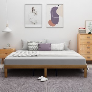 VYNXARIA Queen Size Wood Platform Bed Frame - 1 of 4