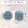 Unique Bargains Vintage Velvet Octagonal 3 Slots Jewelry Storage Boxes 2 Pcs - 2 of 4