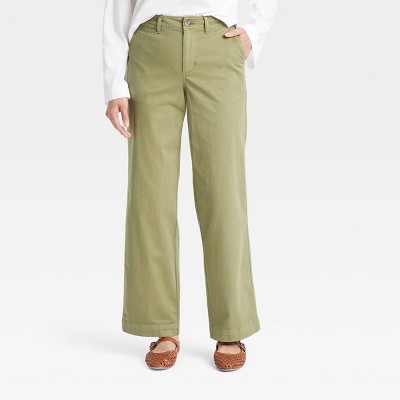 Women's Mid-Rise Straight Leg Relaxed Chino Pants - Universal Thread™