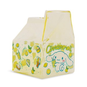 Silver Buffalo Sanrio Cinnamoroll Lemonade Glass Milk Carton | Holds 12 Ounces - 1 of 4