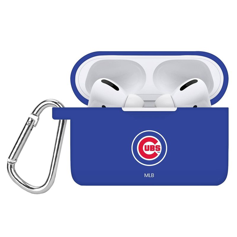 MLB Chicago Cubs Apple AirPods Pro Compatible Silicone Battery Case Cover - Blue, 1 of 3