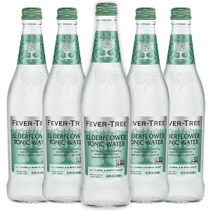 Fever Tree Elderflower Tonic - Premium Quality Mixer - Refreshing Beverage for Cocktails & Mocktails 500ml Bottles - 1 of 4