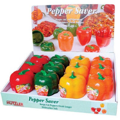 Hutzler Assorted Colors Plastic Pepper Saver (Case of 12)