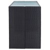 vidaXL Garden Bar Set Black, Cream White - 4 of 4