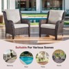 POCASSY Outdoor Chair Cushions Set, 22.5 x 25 Replacement Outdoor Cushions for Patio Furniture Dining Rocking Swivel Chairs Sofa Loveseat - 2 of 4