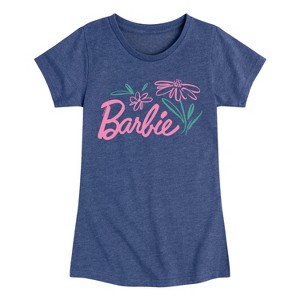 Girls' - Barbie - Easter Fitted Short Sleeve Graphic T-Shirt - 1 of 4