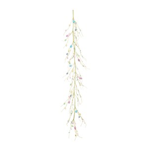 Gallerie II 47" Easter Egg Spring Artificial Floral Flower Branches Stem Novelty Garland - 1 of 2