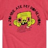 Boys' - Instant Message - A Zombie Ate My Homework Short Sleeve Graphic T-Shirt - 2 of 4