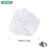 Unique Bargains Handmade Men Suits Formal Boutonnieres Wedding Corsage Lapel Pin Flower Brooch Butterfly Buckle 16 Pcs White - 3 of 4