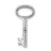 Black Bow Jewelry Sterling Silver Key To My Heart Pendant with Cubic Zirconia - 3 of 4
