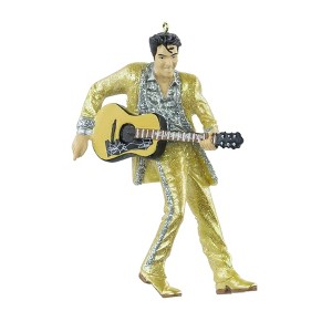 Kurt Adler Resin Ornament for Christmas Tree, Elvis Presley in Gold Suit - 1 of 1