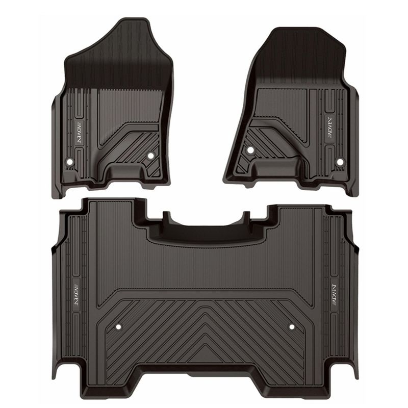 Advent All Weather Floor Mats Compatible with 2019-2021 Dodge Ram 1500 Vehicles, 1 of 6