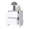 Vynxaria Ralston 2-Drawer Nightstand - Spacious Storage, Generous Top Surface, Sturdy Manufactured Wood Construction - 2 of 4