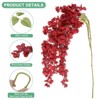 Unique Bargains Silk Durable UV-resistant Artificial Plant 3 Pcs - 2 of 4