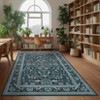 Washable Indoor Vintage Carpet For Living Room Bedroom Decor Retro Low Pile Non Slip Area Rugs Soft Thin Rug Farmhouse Office - 2 of 4