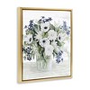 Stupell Industries Mixed White Anemone Vase Floating Frame Canvas Art - 2 of 4