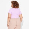 Women's Short Sleeve Square Neck Fitted Seamless T-Shirt - Wild Fable™ - 3 of 3