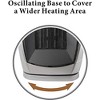 Optimus Portable Oscillating Ceramic w/Thermostat Heater  Grey - 4 of 4