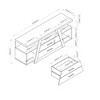 INFURNIC TV Stands and Consoles Modern Tall TV Stand with 2 Drawers and Divided Shelves for Bedroom Living Room, Espresso, 63.5"*17.75"*7.75" - 4 of 4