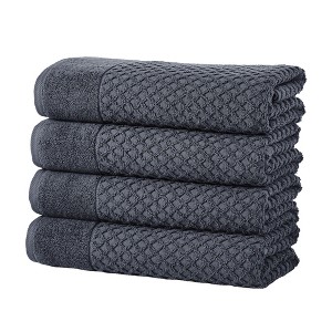 Cotton Quick-Dry Textured Towels - Great Bay Home. - 1 of 4