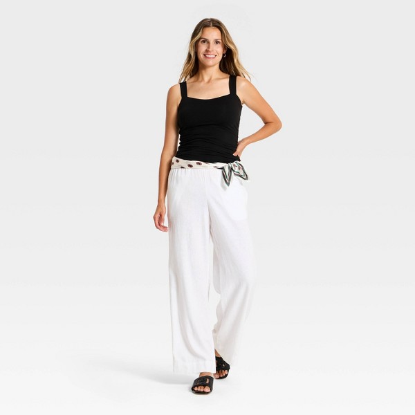 Top Tipo Tanque con Fruncido Lateral y Doble Capa de Jersey Moderno para Mujer - A New Day™ 3