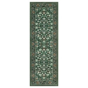 Coolmee Washable Runner Rug Kitchen Rugs and Mats Non Skid Washable Waterproof Carpet Runner for Living Room Bedroom Bathroom Navy Blue - 1 of 4